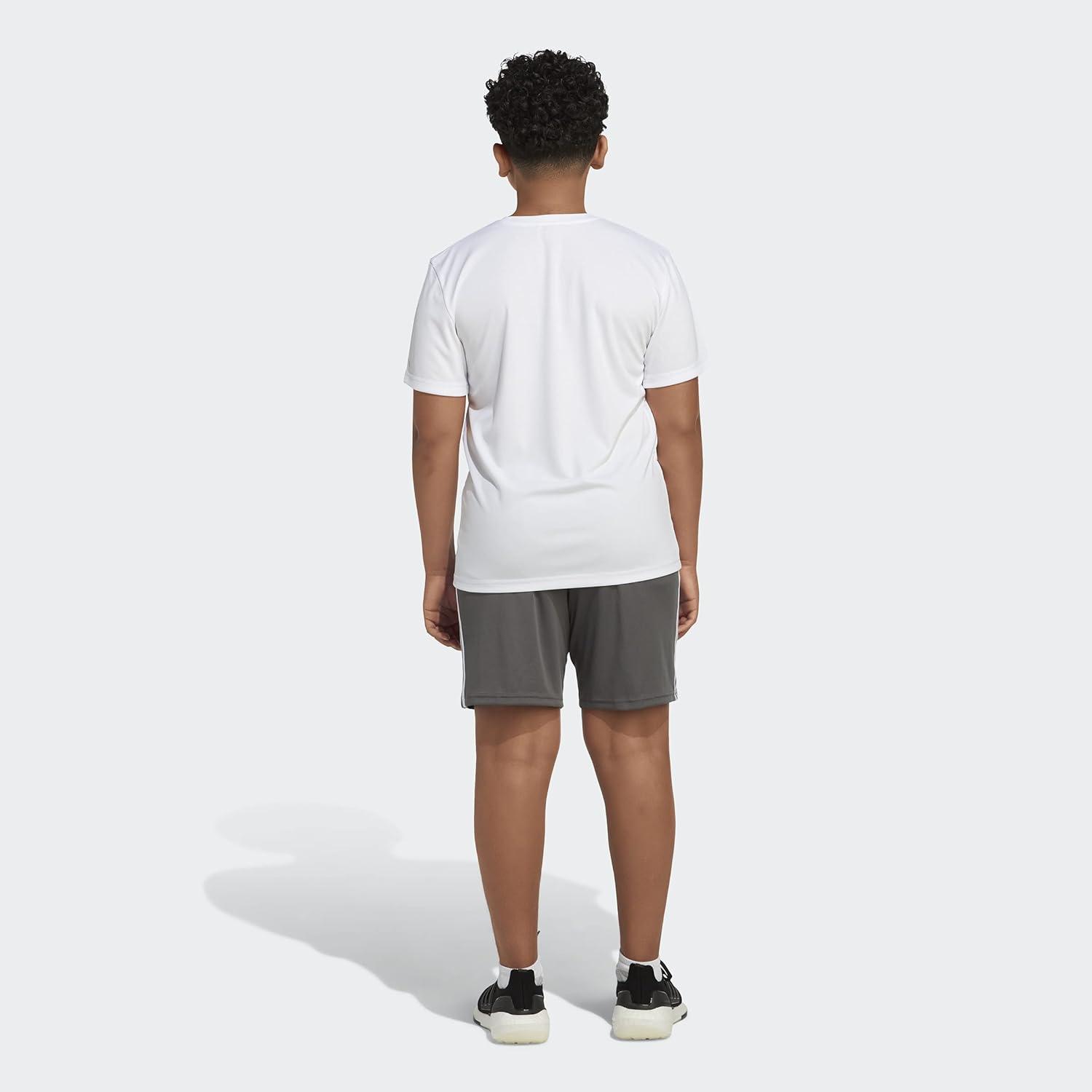imageadidas Boys Classic 3Stripes ShortsGrey Five Adi