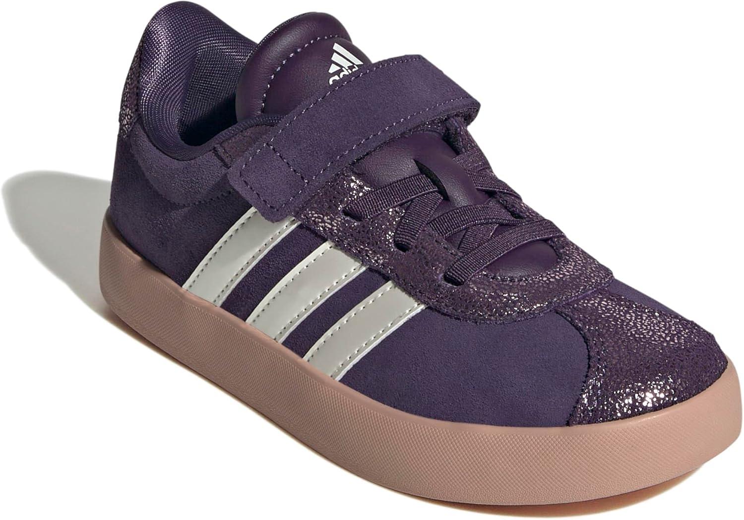 imageadidas Kids VL Court 30 SneakerAurora PlumZero MetallicPink Gum