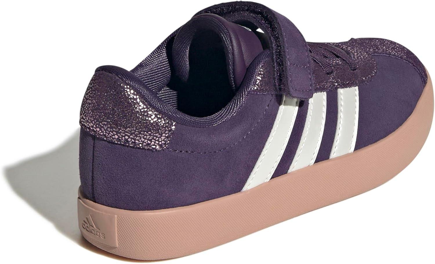 imageadidas Kids VL Court 30 SneakerAurora PlumZero MetallicPink Gum