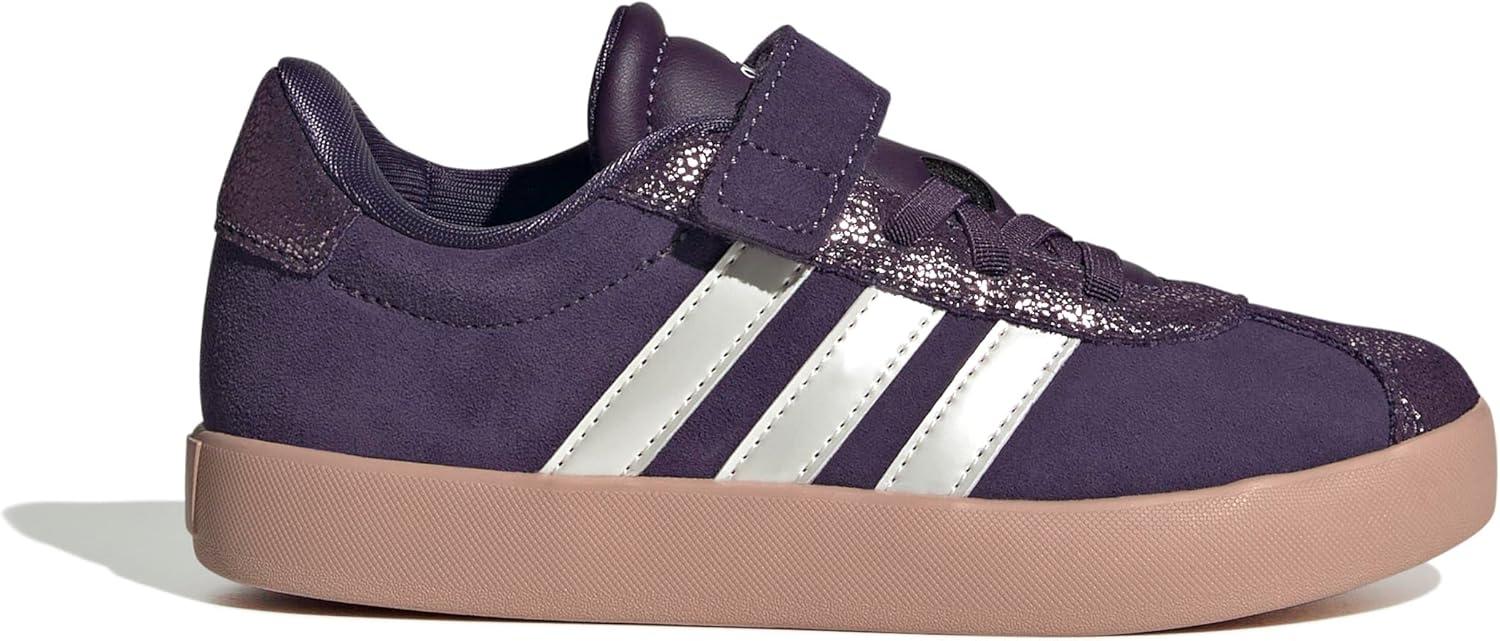 imageadidas Kids VL Court 30 SneakerAurora PlumZero MetallicPink Gum