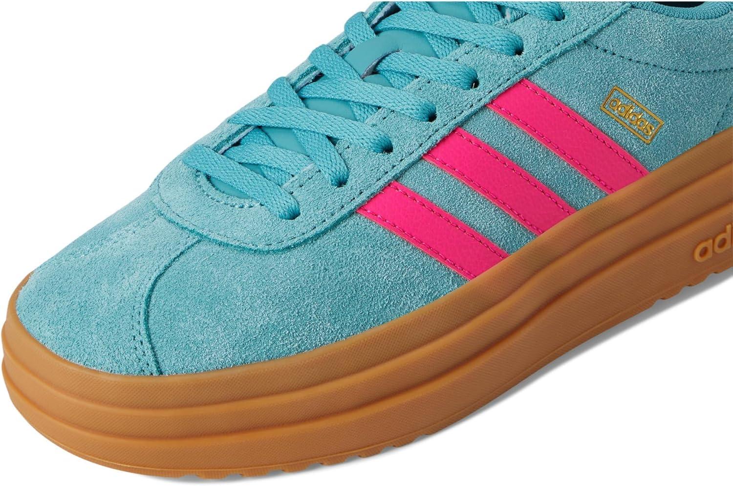 imageadidas Kids VL Court 30 SneakerPowder TealShock PinkPowder Yellow