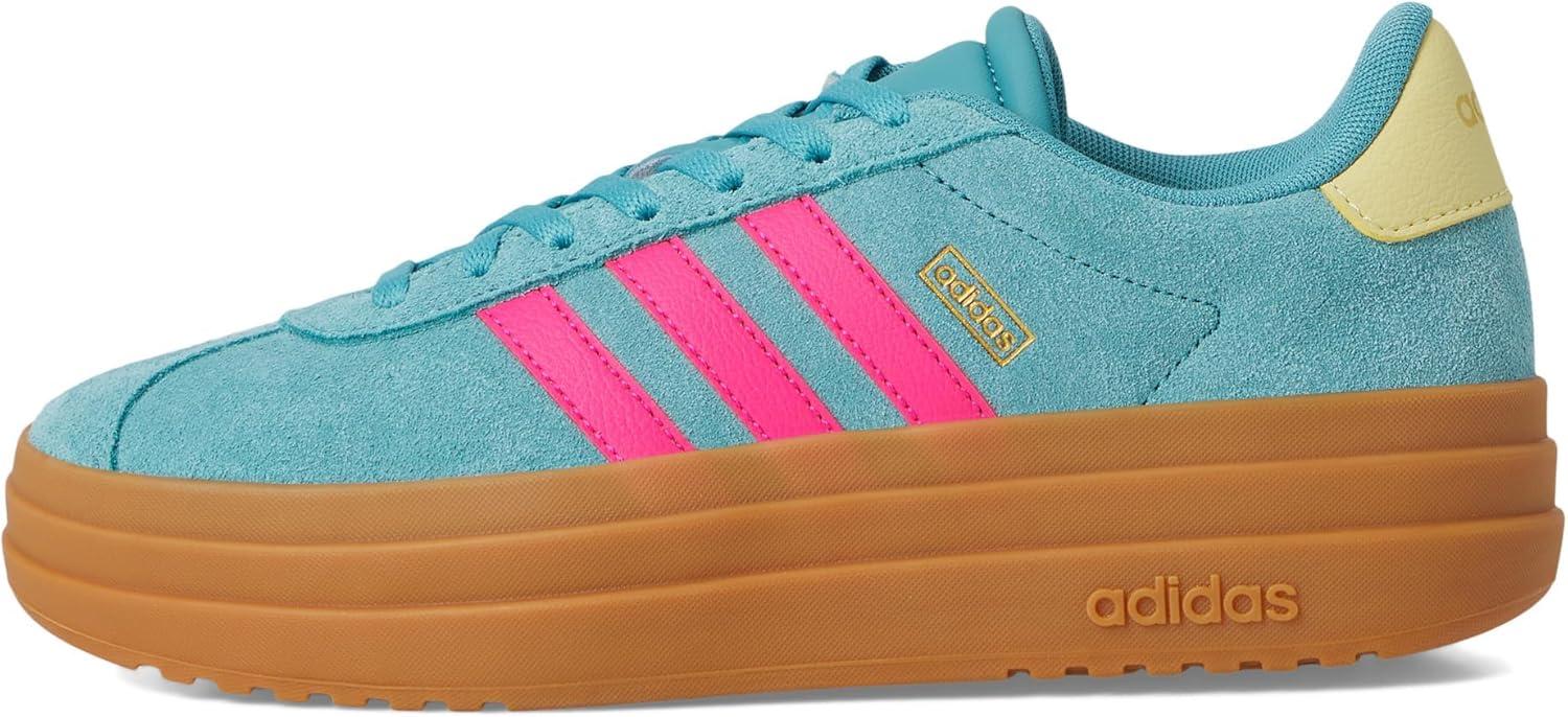 imageadidas Kids VL Court 30 SneakerPowder TealShock PinkPowder Yellow