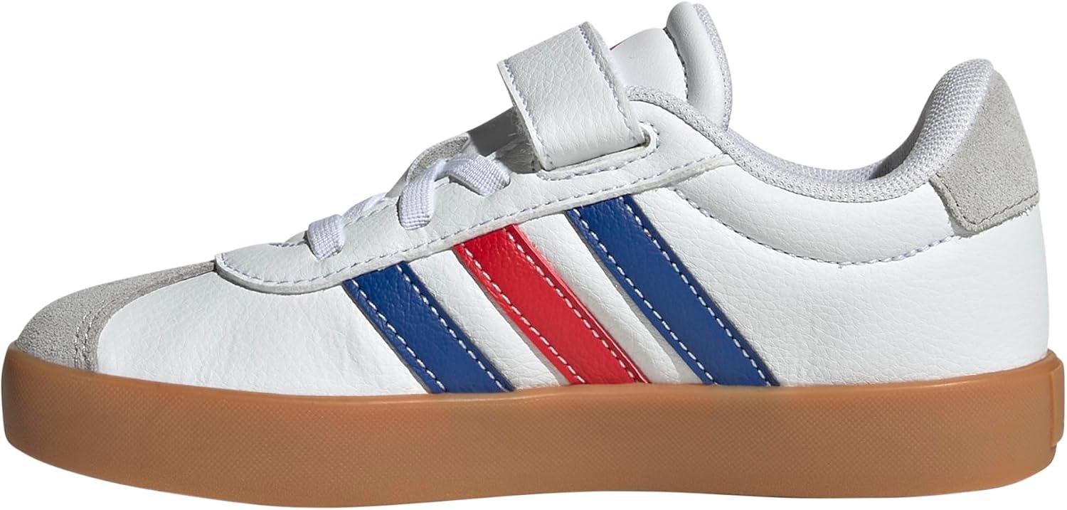 imageadidas Kids VL Court 30 SneakerWhiteTeam Royal BlueBetter Scarlet
