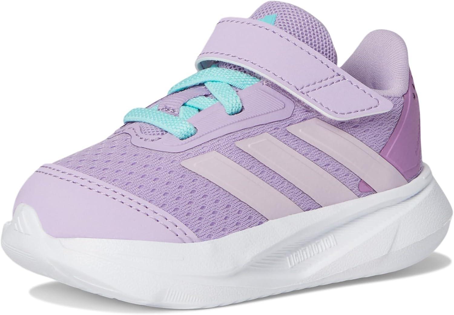 imageadidas UnisexBaby Duramo Sl Elastic Lace ampamp Strap Running SneakerPowder PlumIce LavenderFlash Aqua