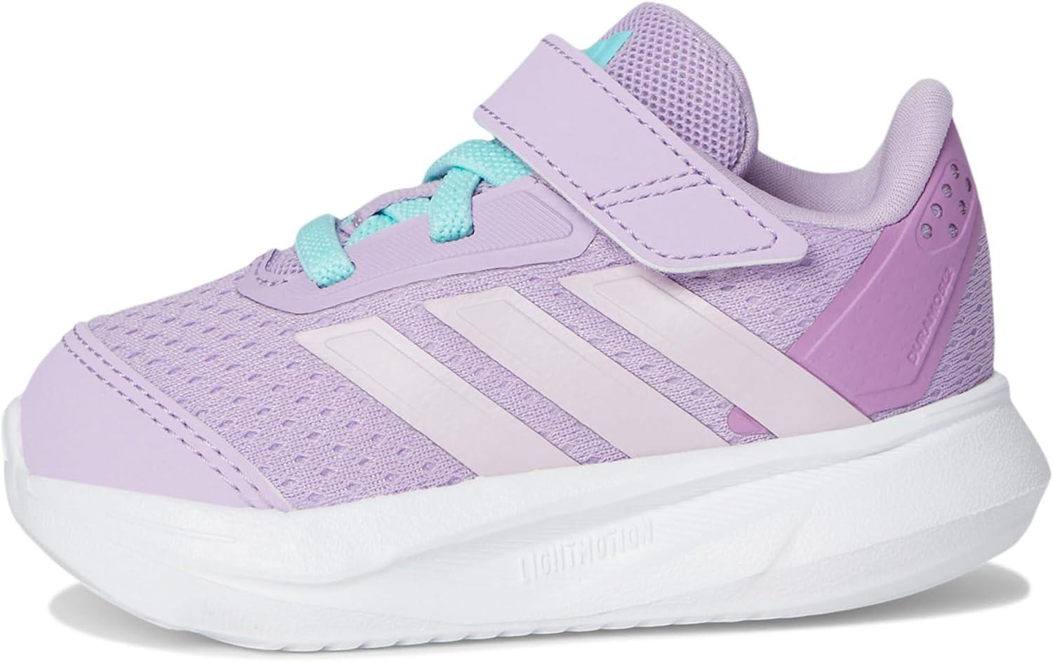 imageadidas UnisexBaby Duramo Sl Elastic Lace ampamp Strap Running SneakerPowder PlumIce LavenderFlash Aqua