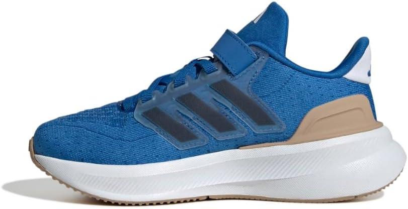 imageadidas UnisexChild Ultrarun 5 Elastic Lace ampamp Strap SneakerBright RoyalCollegiate NavyWarm Sandstone
