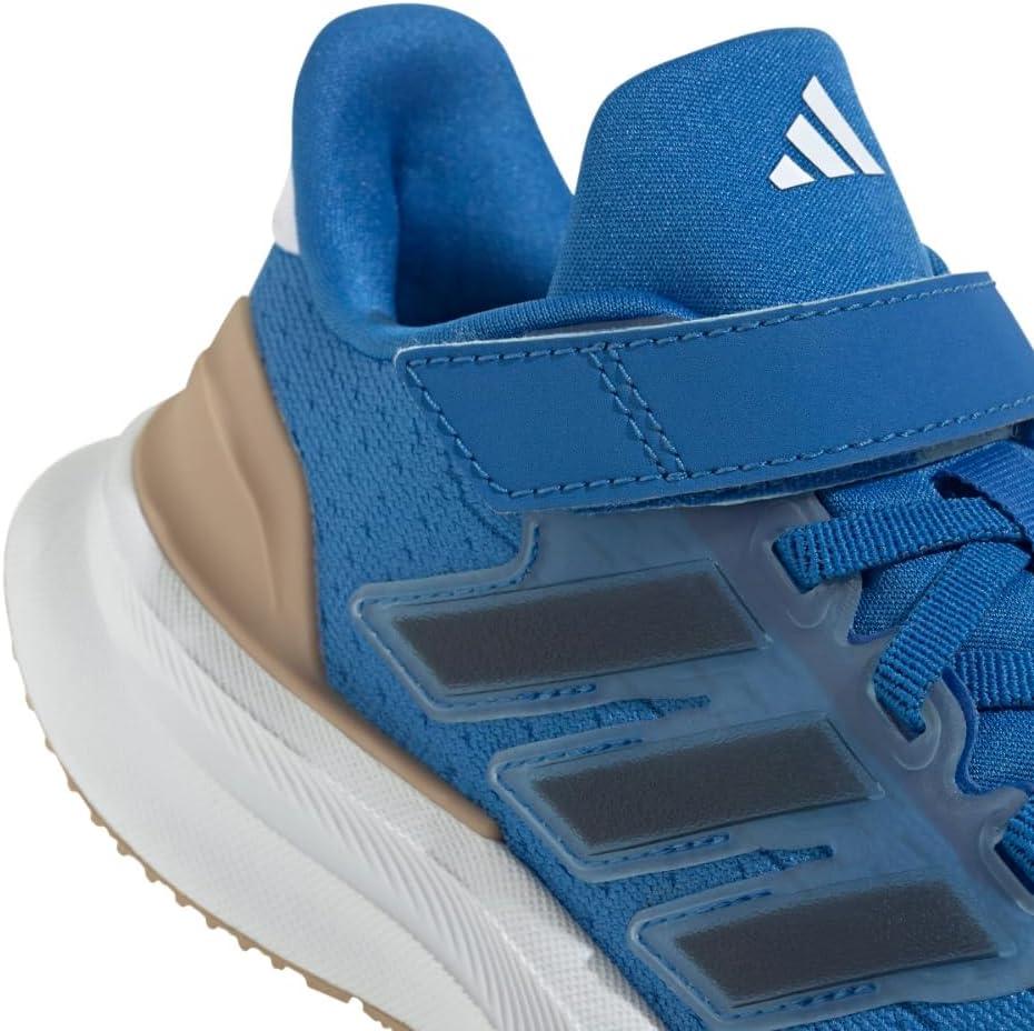 imageadidas UnisexChild Ultrarun 5 Elastic Lace ampamp Strap SneakerBright RoyalCollegiate NavyWarm Sandstone