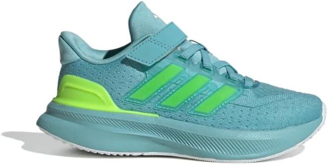 imageadidas UnisexChild Ultrarun 5 Elastic Lace ampamp Strap SneakerMint TonLucid LemonWhite