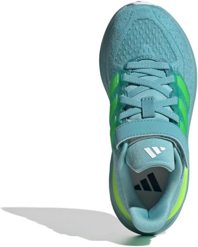 imageadidas UnisexChild Ultrarun 5 Elastic Lace ampamp Strap SneakerMint TonLucid LemonWhite
