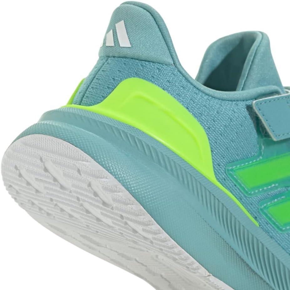 imageadidas UnisexChild Ultrarun 5 Elastic Lace ampamp Strap SneakerMint TonLucid LemonWhite