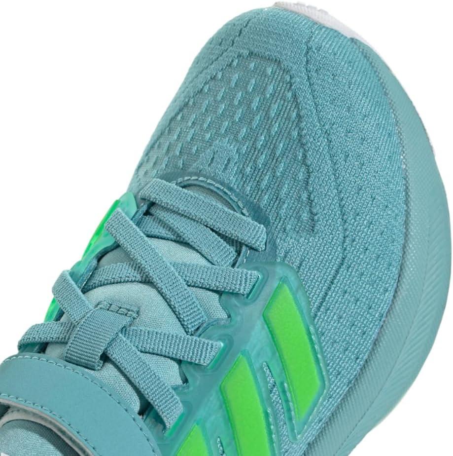 imageadidas UnisexChild Ultrarun 5 Elastic Lace ampamp Strap SneakerMint TonLucid LemonWhite