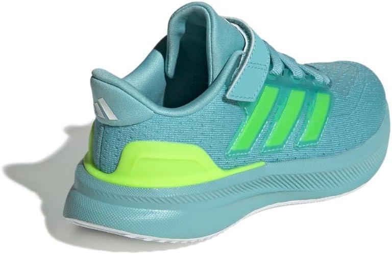 imageadidas UnisexChild Ultrarun 5 Elastic Lace ampamp Strap SneakerMint TonLucid LemonWhite