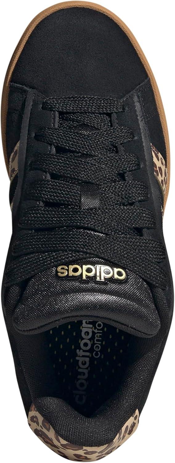 imageadidas Womens Grand Court Alpha 00s SneakersBlackShadow BrownMatte Gold