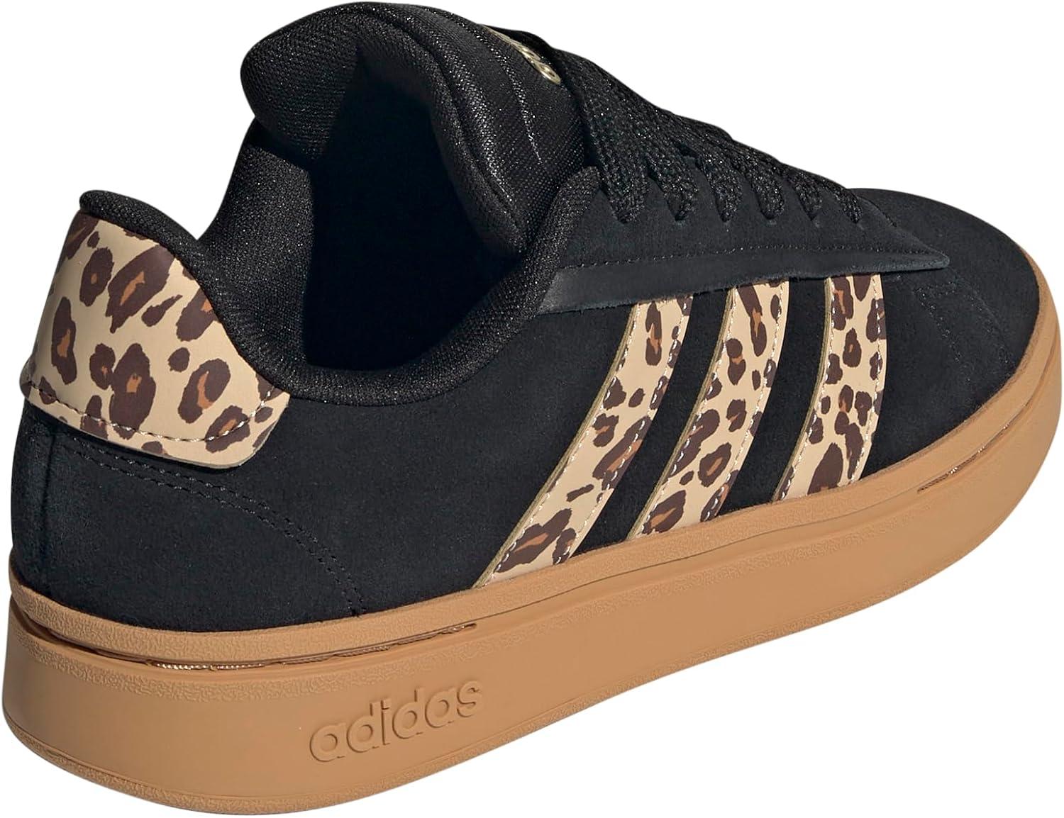 imageadidas Womens Grand Court Alpha 00s SneakersBlackShadow BrownMatte Gold