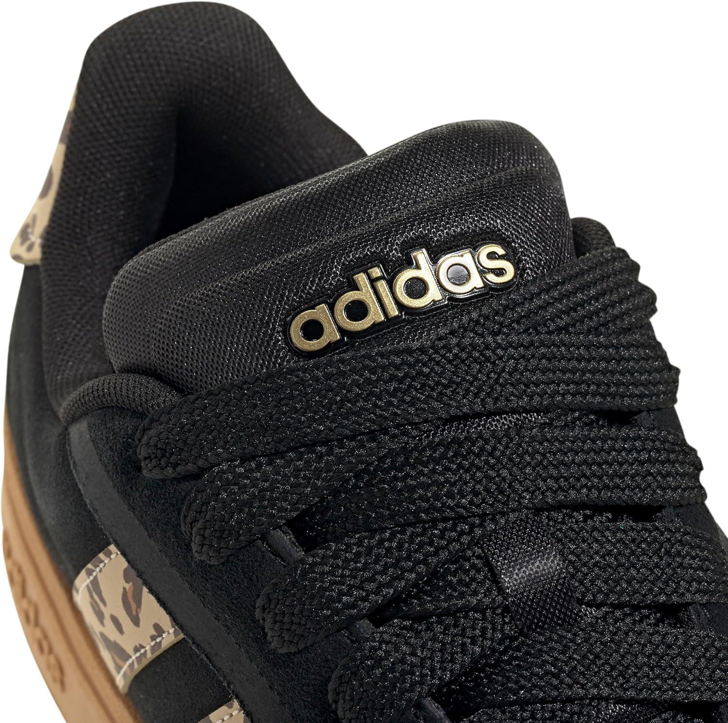 imageadidas Womens Grand Court Alpha 00s SneakersBlackShadow BrownMatte Gold