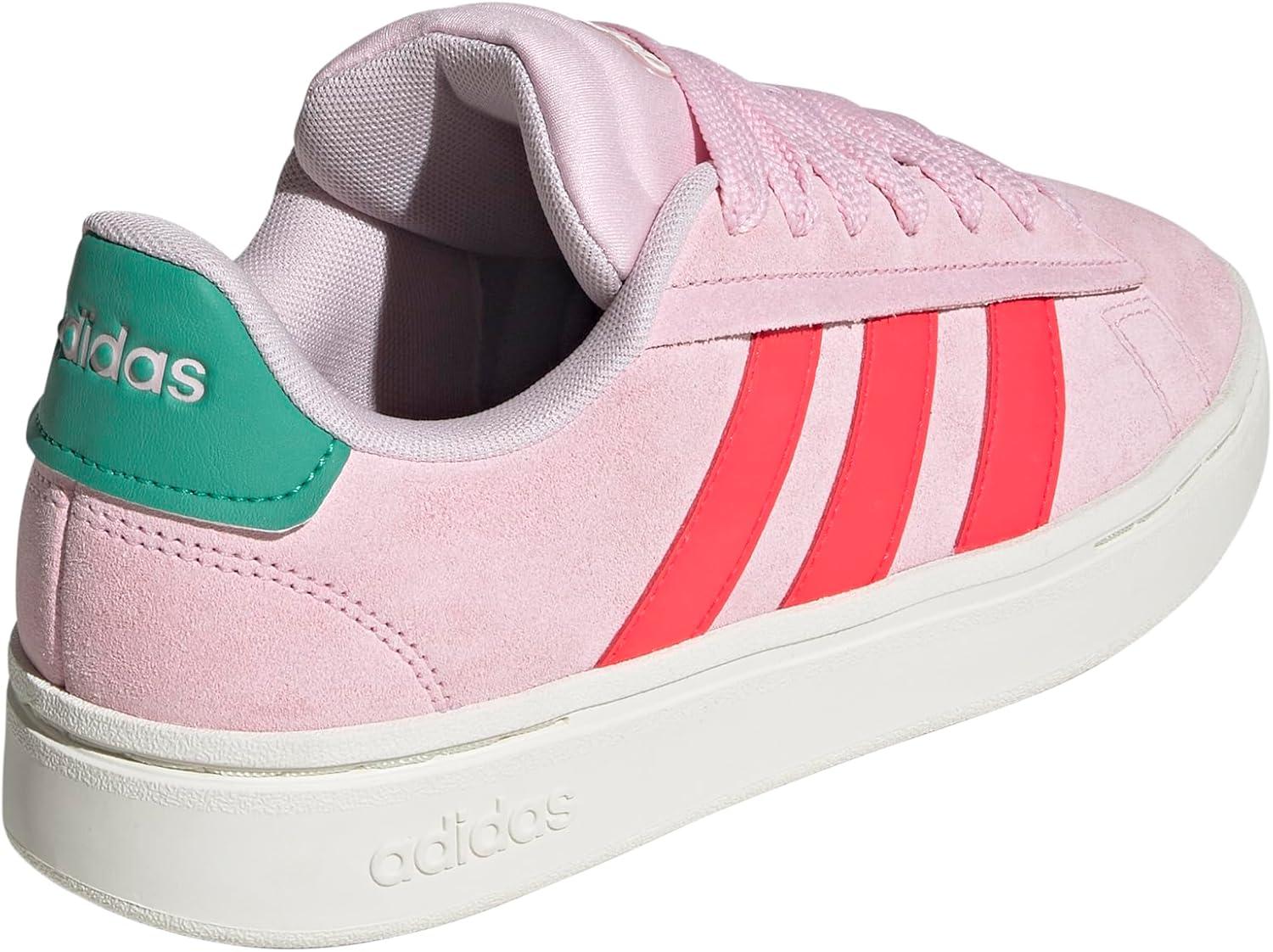 imageadidas Womens Grand Court Alpha 00s SneakersClear PinkLucid RedCourt Green