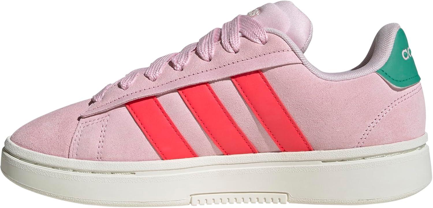 imageadidas Womens Grand Court Alpha 00s SneakersClear PinkLucid RedCourt Green