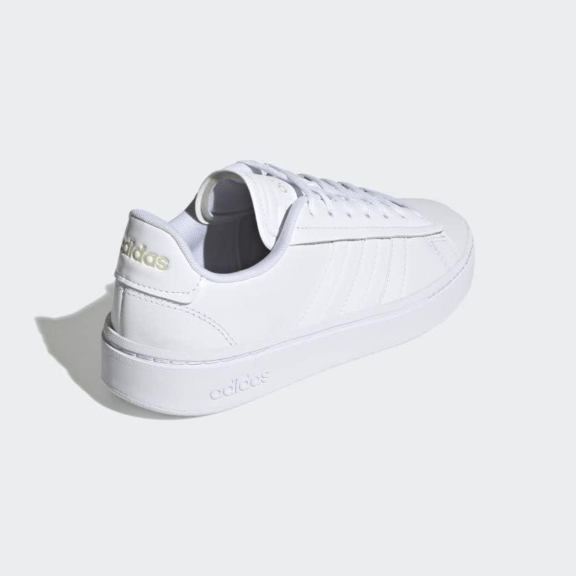 imageadidas Womens Grand Court Alpha 00s SneakersCloud WhiteCloud WhiteGold Metallic
