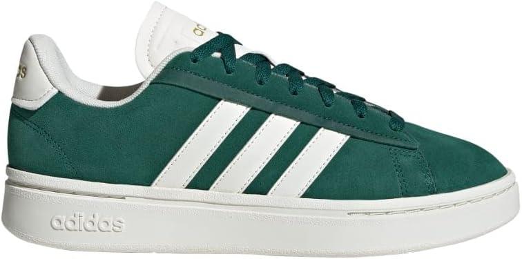 imageadidas Womens Grand Court Alpha 00s SneakersCollegiate GreenOff WhiteGold Metallic
