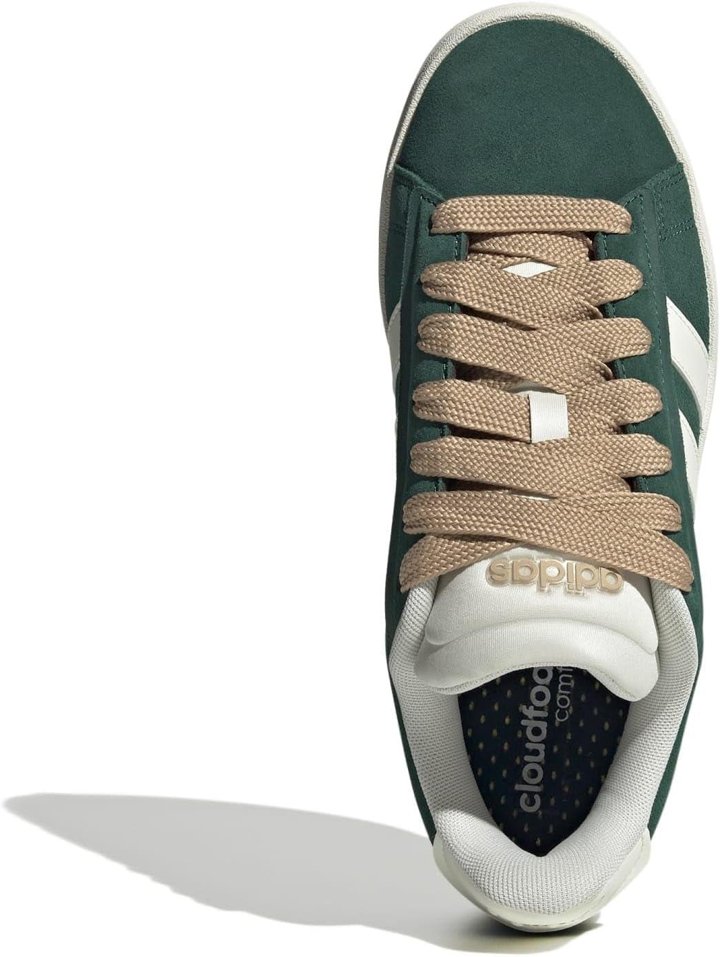 imageadidas Womens Grand Court Alpha 00s SneakersCollegiate GreenOff WhiteMagic Beige