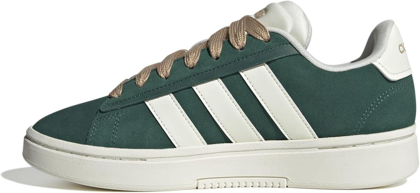 imageadidas Womens Grand Court Alpha 00s SneakersCollegiate GreenOff WhiteMagic Beige