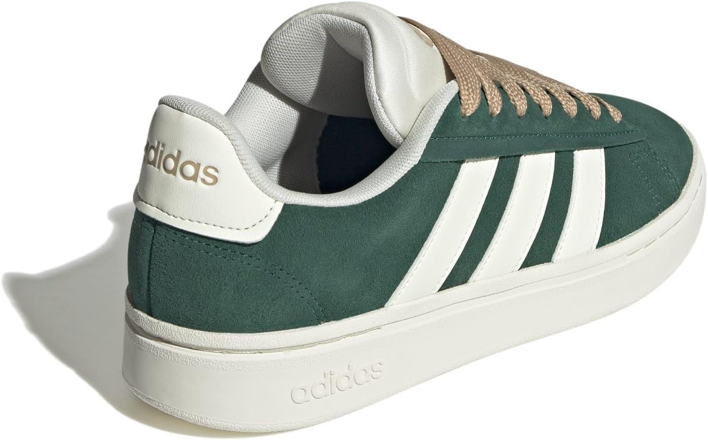 imageadidas Womens Grand Court Alpha 00s SneakersCollegiate GreenOff WhiteMagic Beige