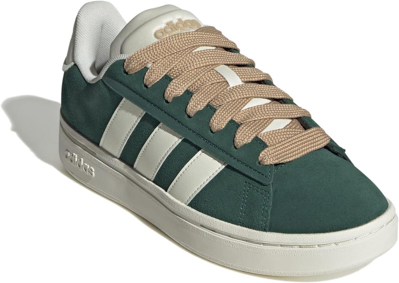 imageadidas Womens Grand Court Alpha 00s SneakersCollegiate GreenOff WhiteMagic Beige