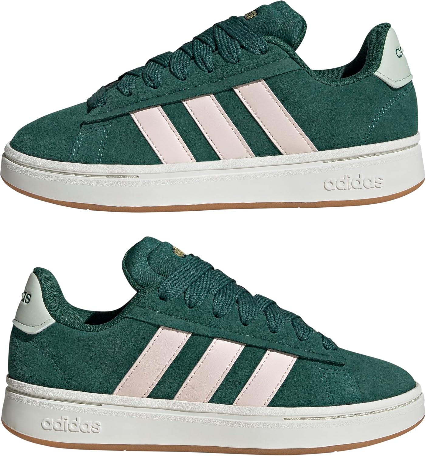imageadidas Womens Grand Court Alpha 00s SneakersCollegiate GreenWonder QuartzLinen Green