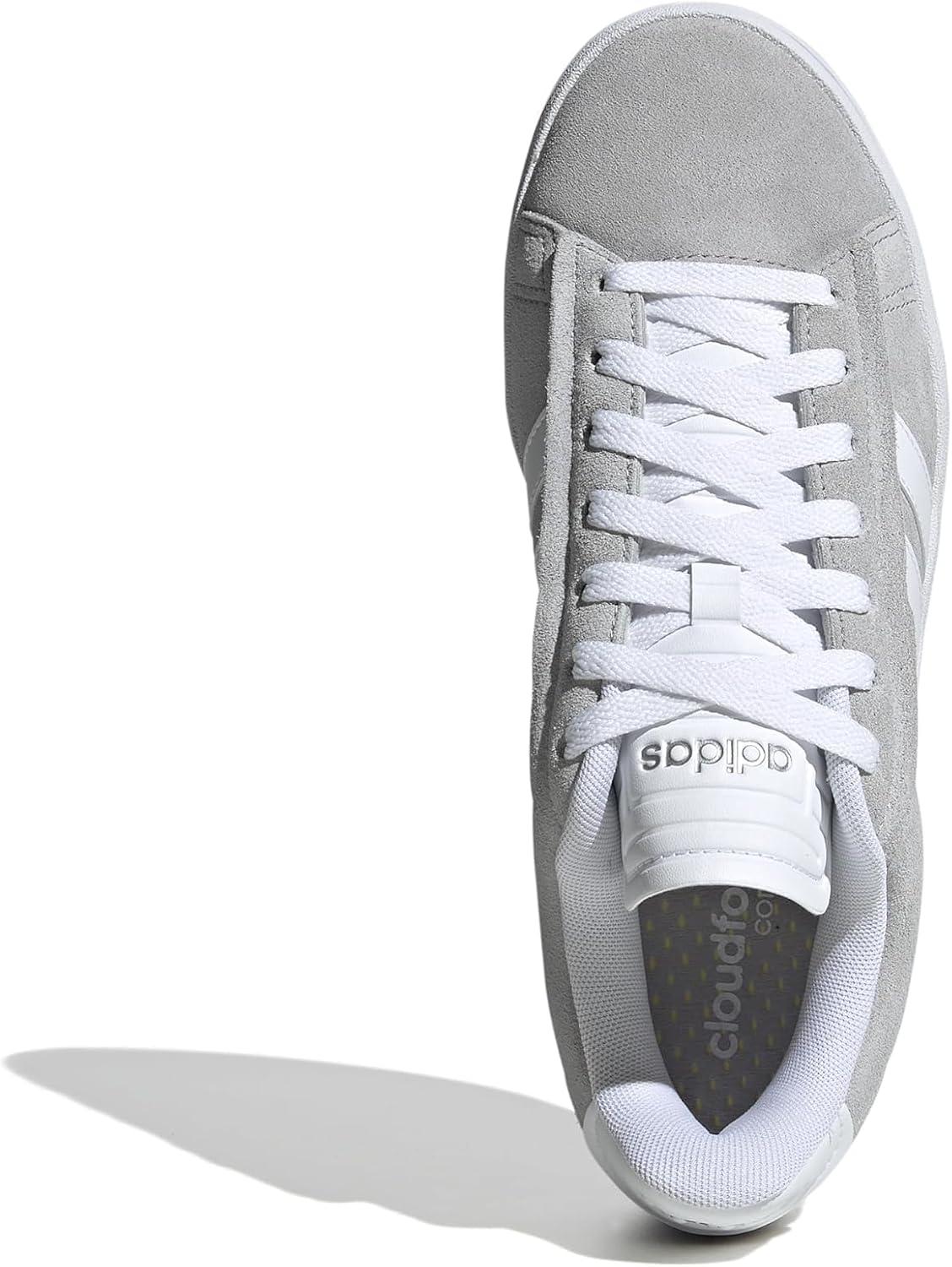 imageadidas Womens Grand Court Alpha 00s SneakersGreyWhiteSilver Metallic