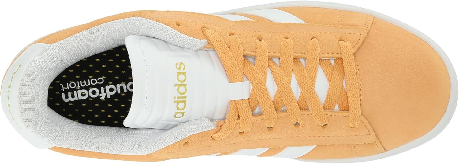 imageadidas Womens Grand Court Alpha 00s SneakersHazy OrangeWhiteGold Metallic