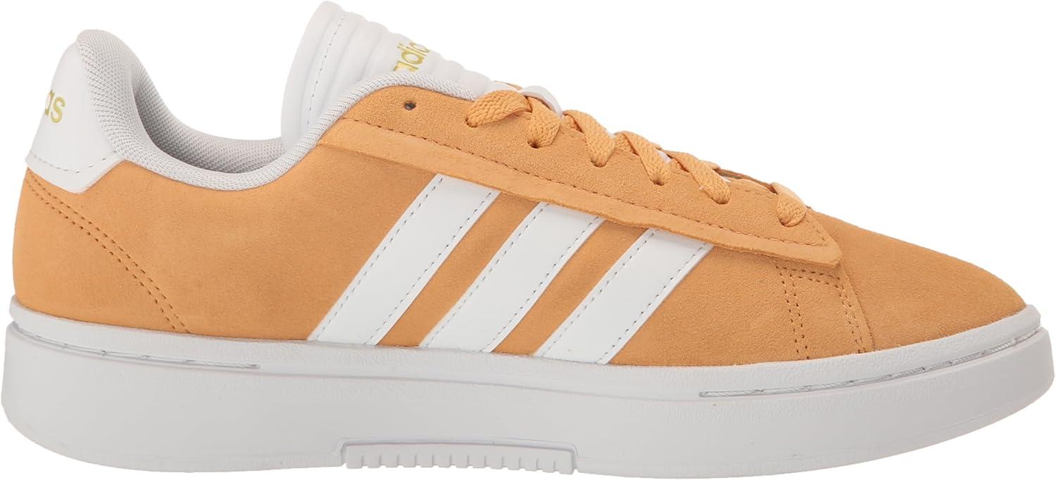 imageadidas Womens Grand Court Alpha 00s SneakersHazy OrangeWhiteGold Metallic
