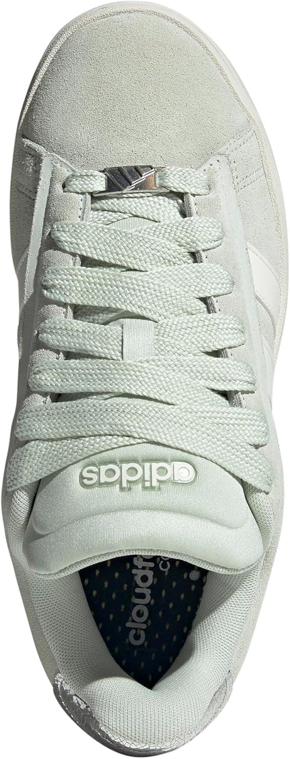 imageadidas Womens Grand Court Alpha 00s SneakersLinen GreenOff WhiteSilver Metallic