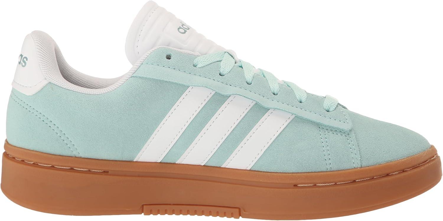 imageadidas Womens Grand Court Alpha 00s SneakersSemi Flash AquaWhiteMagic Grey Metallic