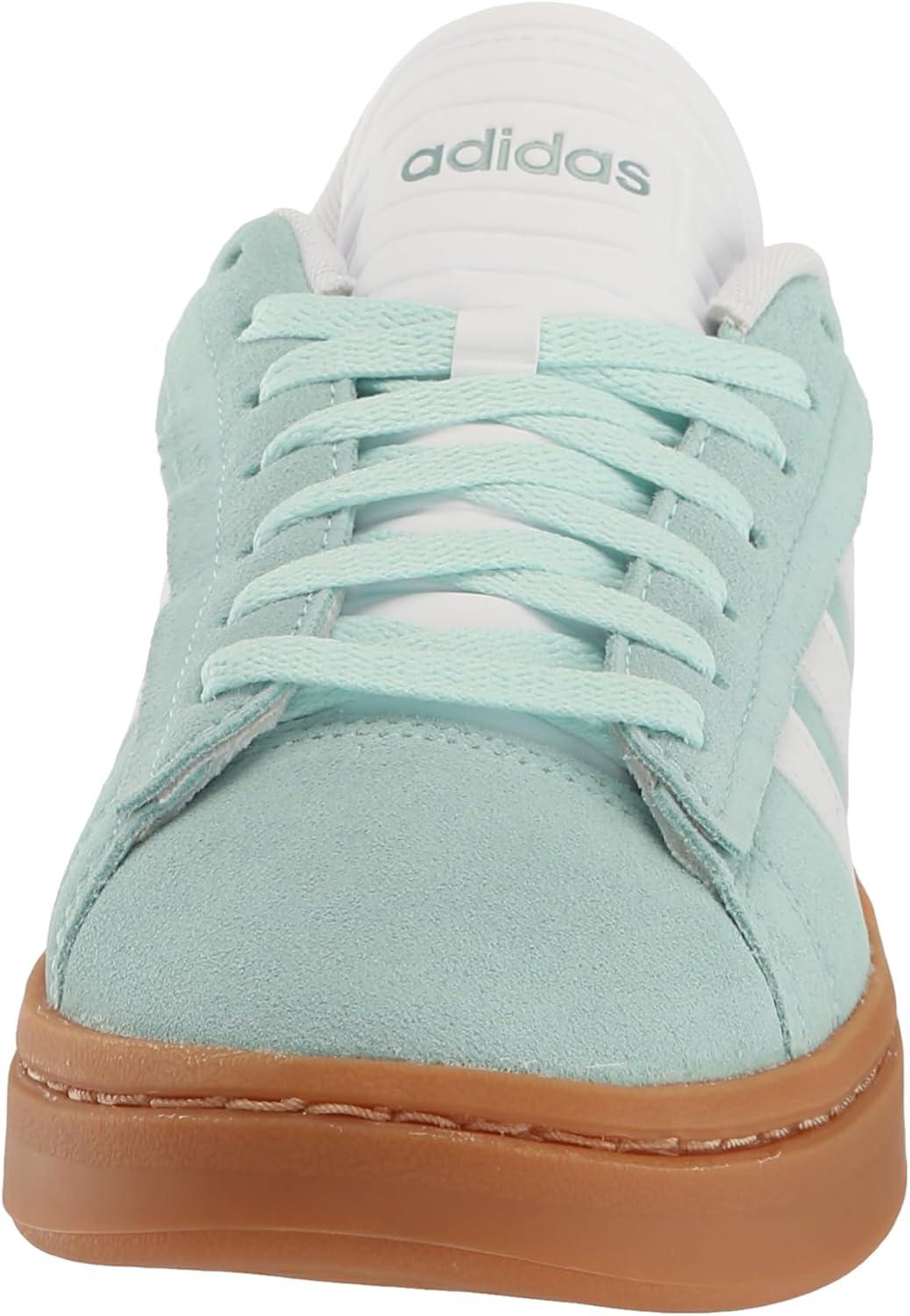 imageadidas Womens Grand Court Alpha 00s SneakersSemi Flash AquaWhiteMagic Grey Metallic