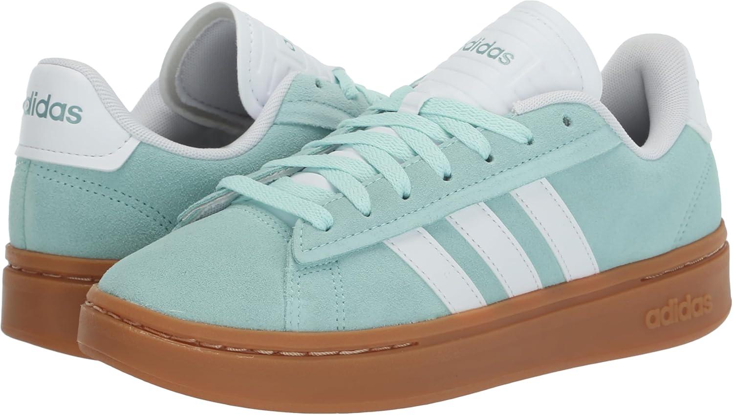 imageadidas Womens Grand Court Alpha 00s SneakersSemi Flash AquaWhiteMagic Grey Metallic