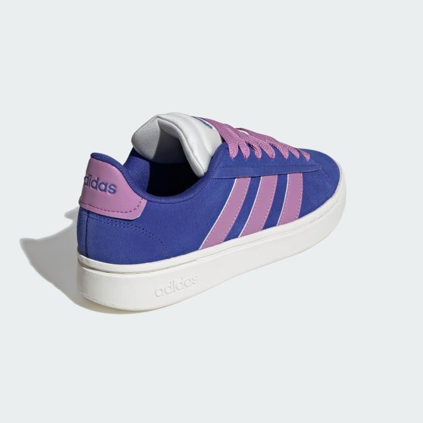 imageadidas Womens Grand Court Alpha 00s SneakersSemi Lucid BluePreloved PurpleOffwhite