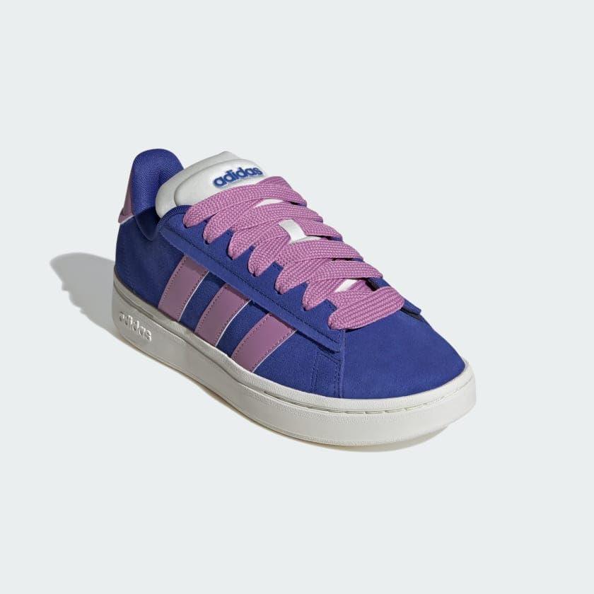 imageadidas Womens Grand Court Alpha 00s SneakersSemi Lucid BluePreloved PurpleOffwhite