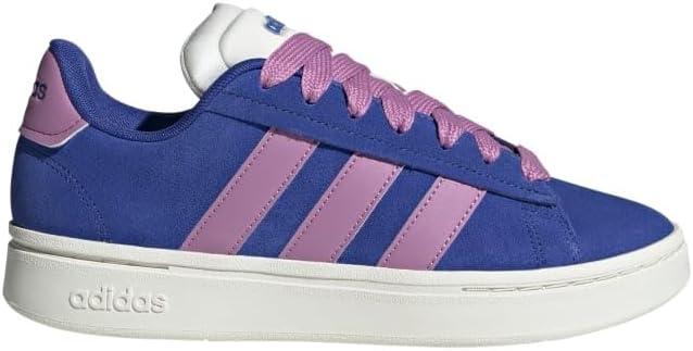 imageadidas Womens Grand Court Alpha 00s SneakersSemi Lucid BluePreloved PurpleOffwhite