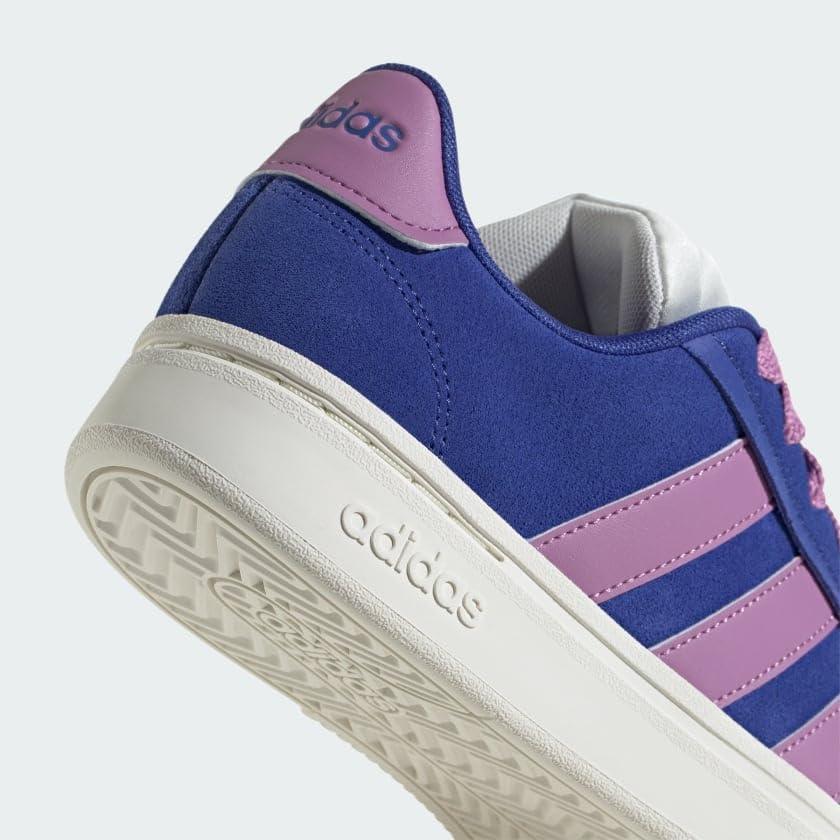 imageadidas Womens Grand Court Alpha 00s SneakersSemi Lucid BluePreloved PurpleOffwhite