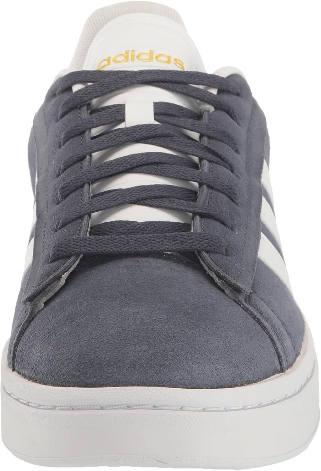 imageadidas Womens Grand Court Alpha 00s SneakersShadow NavyWhiteGold Metallic