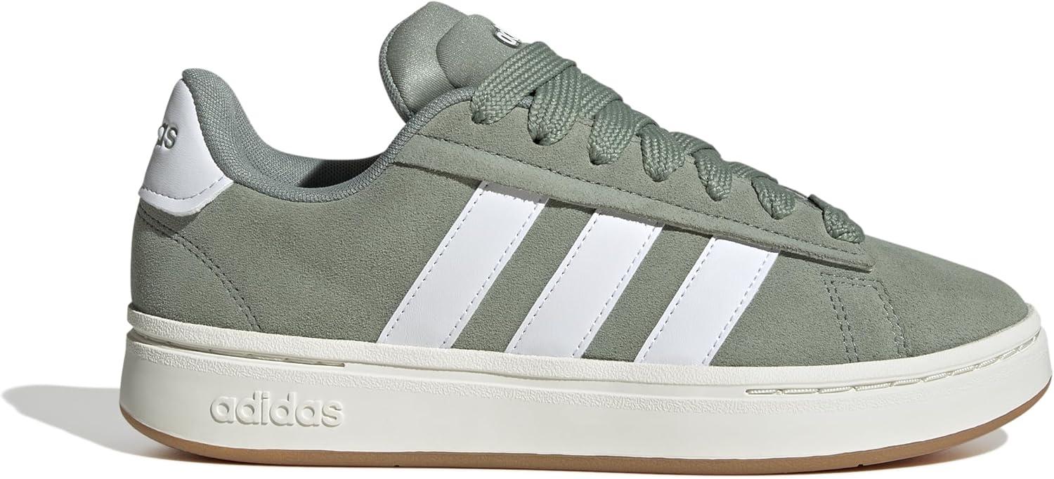 imageadidas Womens Grand Court Alpha 00s SneakersSilver GreenWhiteGum