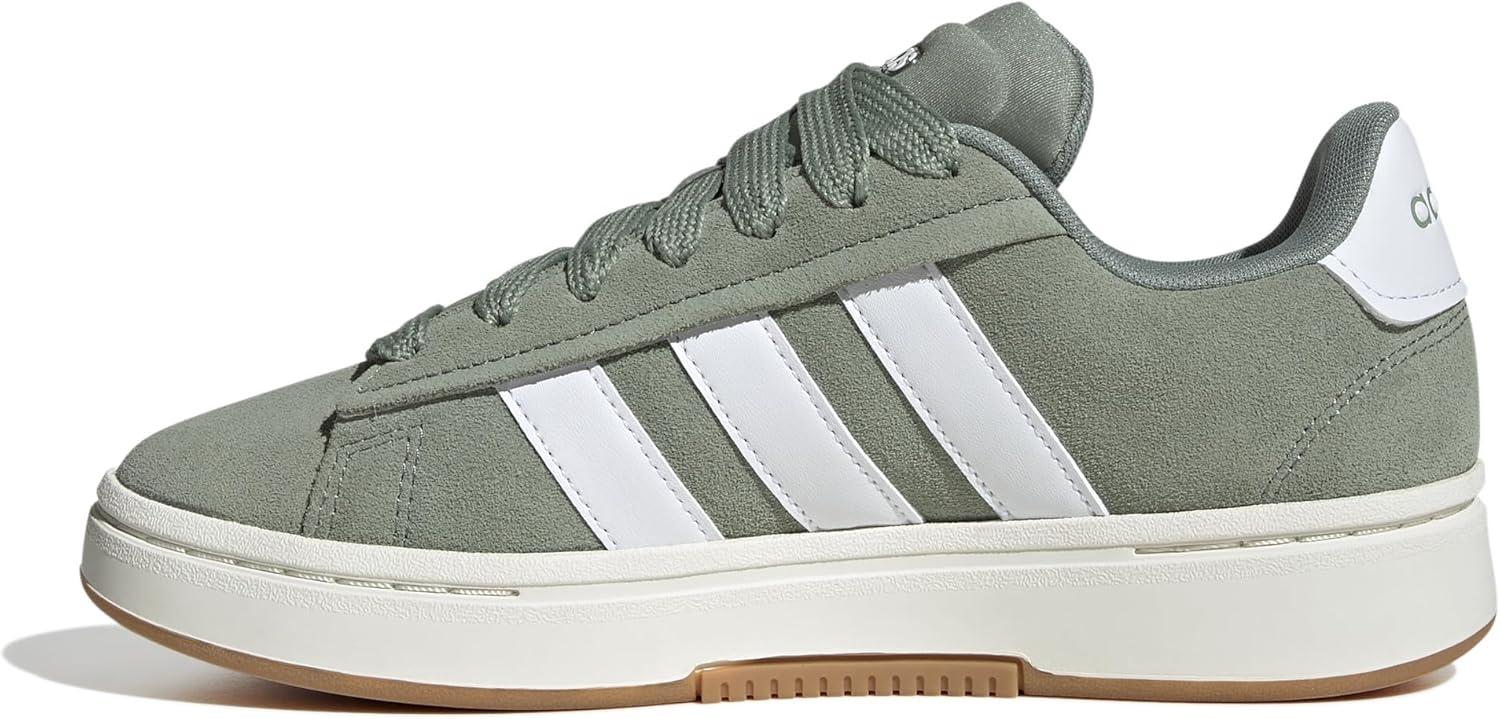 imageadidas Womens Grand Court Alpha 00s SneakersSilver GreenWhiteGum