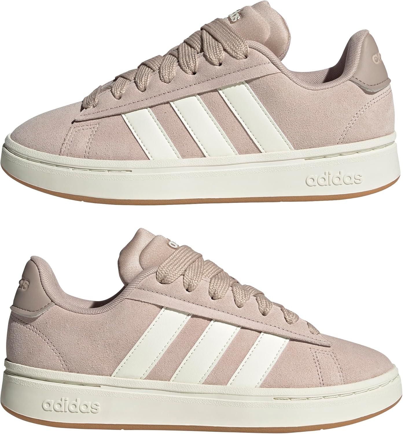 imageadidas Womens Grand Court Alpha 00s SneakersWonder TaupeOff WhiteVapour Grey