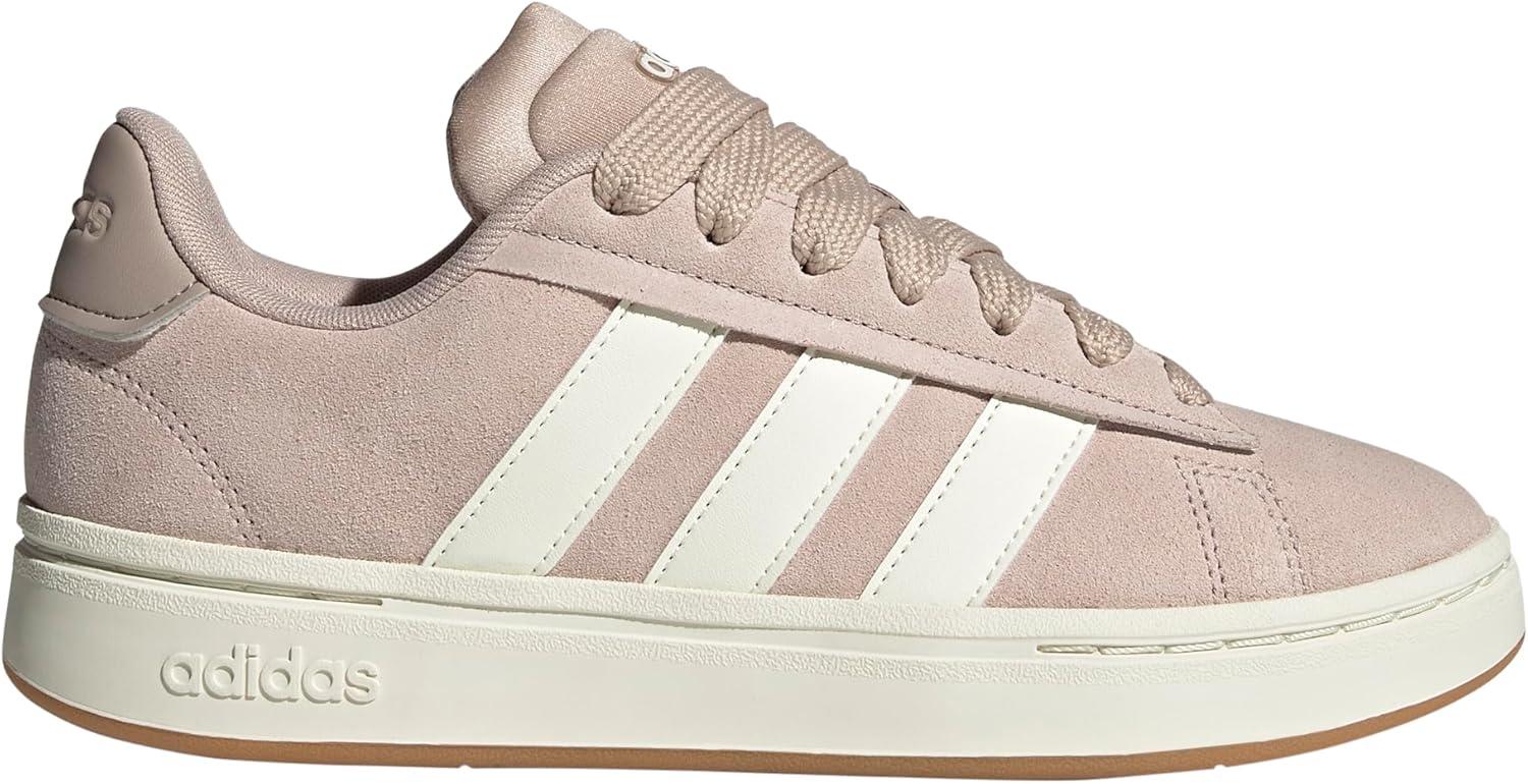 imageadidas Womens Grand Court Alpha 00s SneakersWonder TaupeOff WhiteVapour Grey