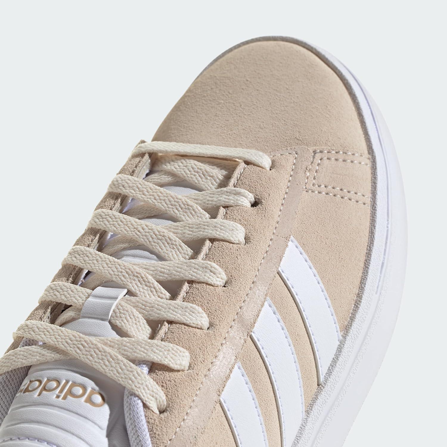imageadidas Womens Grand Court Alpha 00s SneakersWonder WhiteWhiteMagic Beige