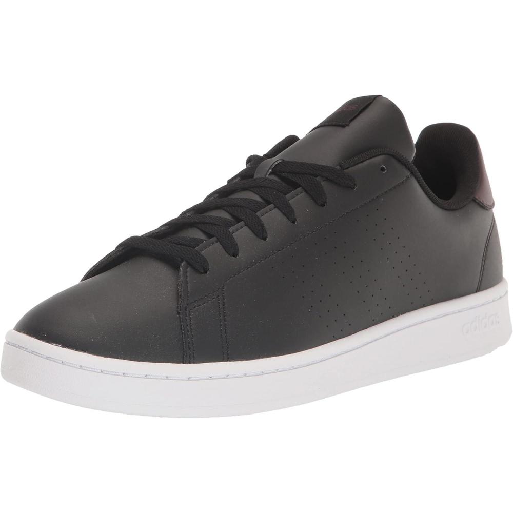 imageadidas Mens Advantage Tennis SneakersCore BlackCore BlackShadow Brown
