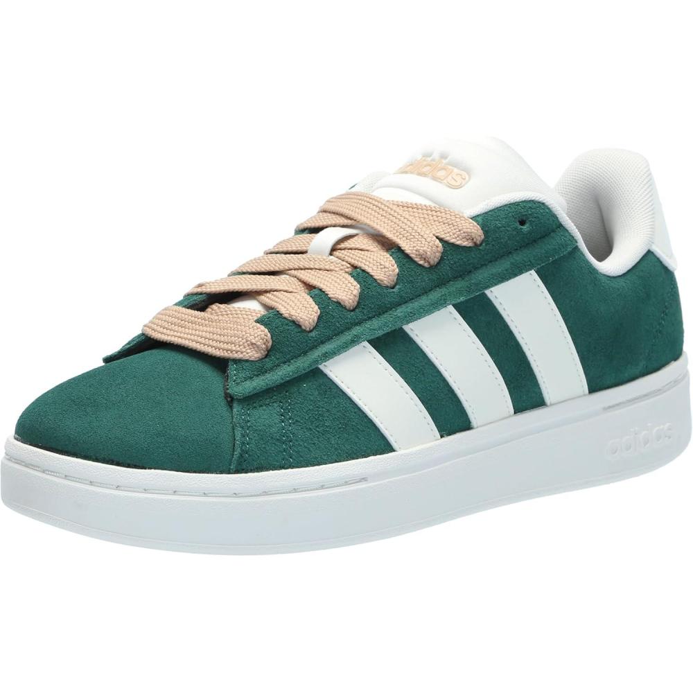 imageadidas Womens Grand Court Alpha 00s SneakersCollegiate GreenOff WhiteMagic Beige