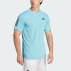 imageAdidas Mens Club 3Stripe TeeLight Aqua