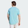 imageAdidas Mens Club 3Stripe TeeLight Aqua