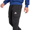 imageAdidas Mens Essentials Feel Cozy French Terry Cuffed PantsBlackWhite